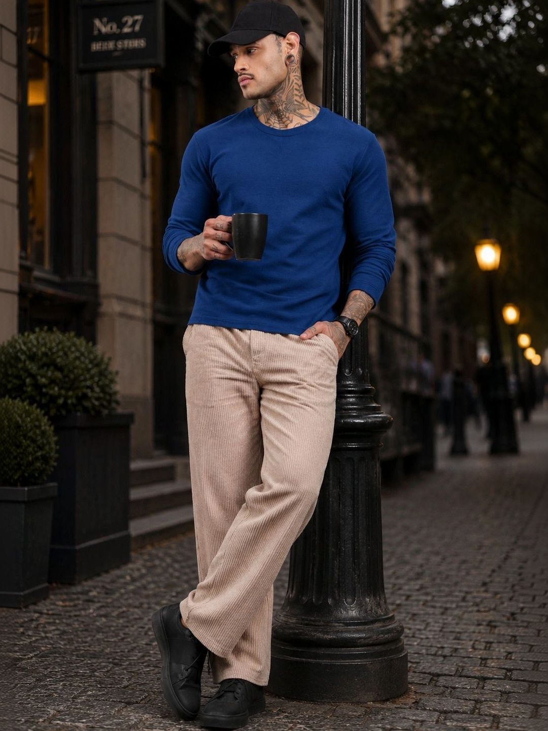 SZN Men Regular Fit Textured Track Pants-picture-45