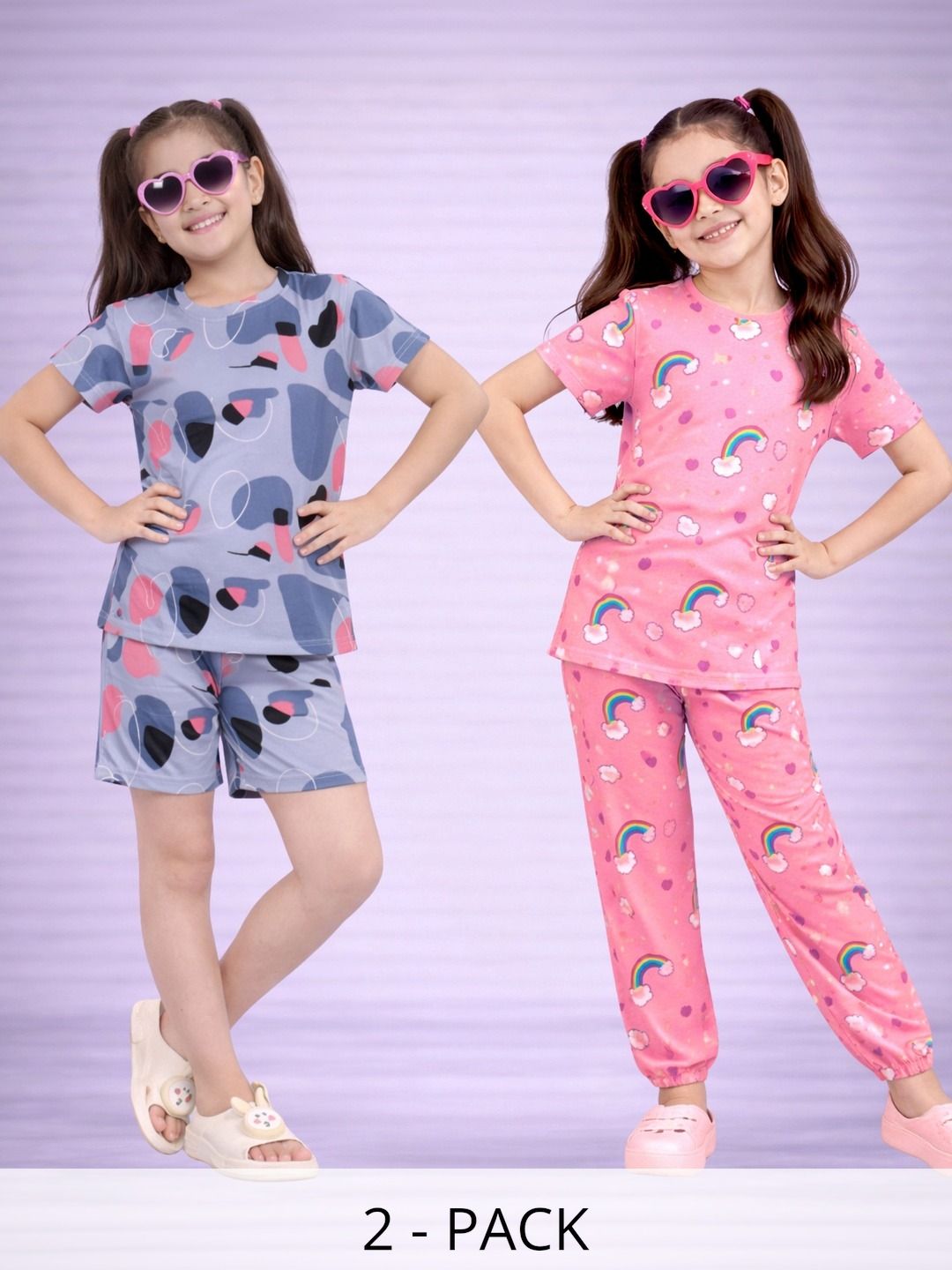 LITBABY Girls Printed Short Sleeves Nightdress-image-33