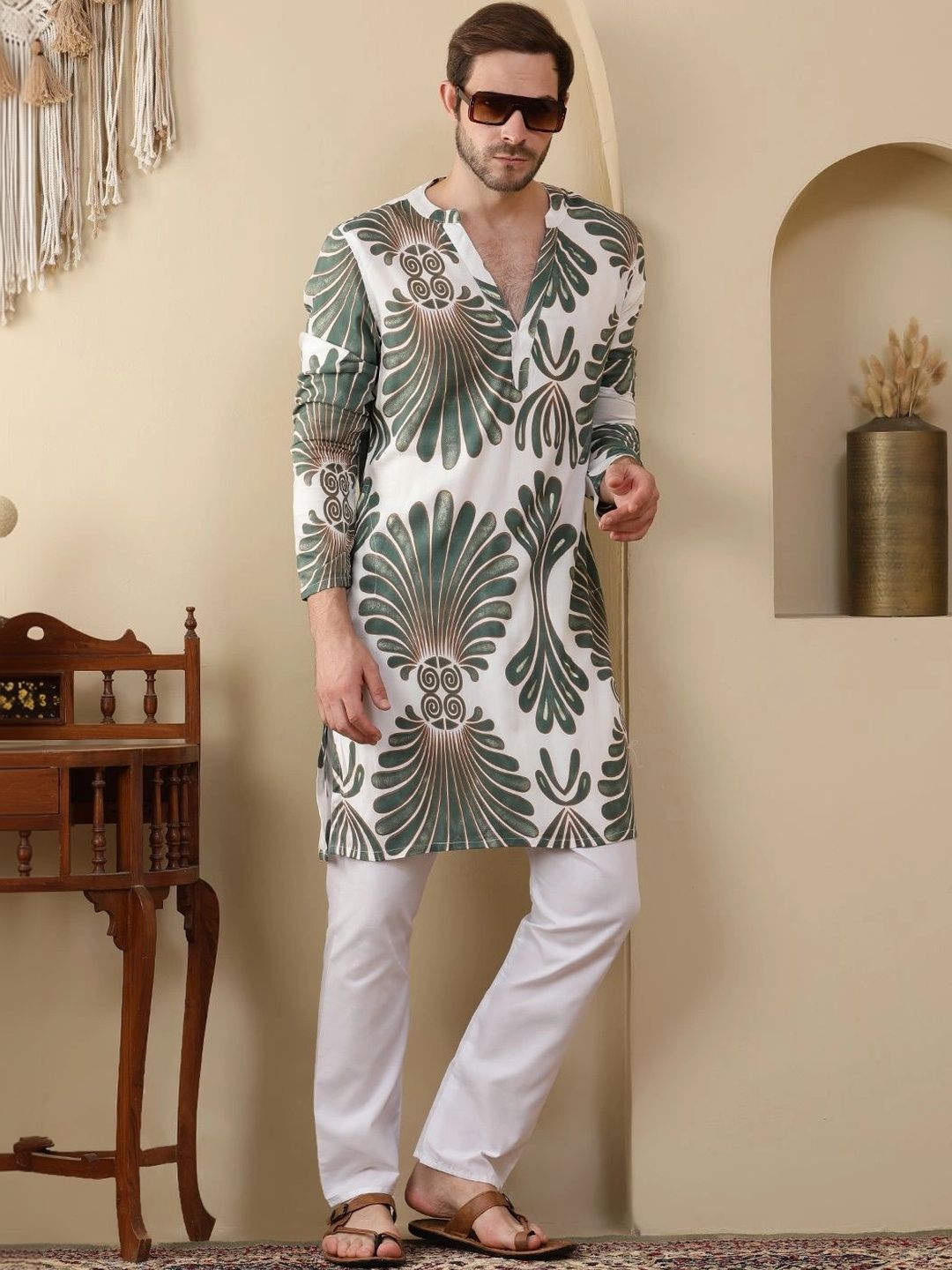 Anouk Men Ethnic Motifs Printed Kurta-picture-18