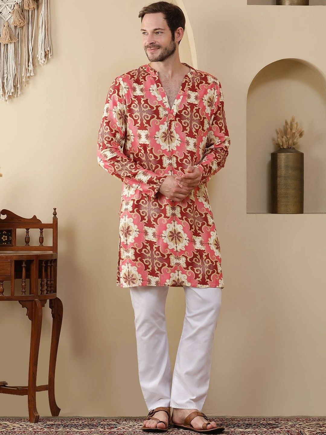 Anouk Men Ethnic Motifs Printed Kurta-picture-23