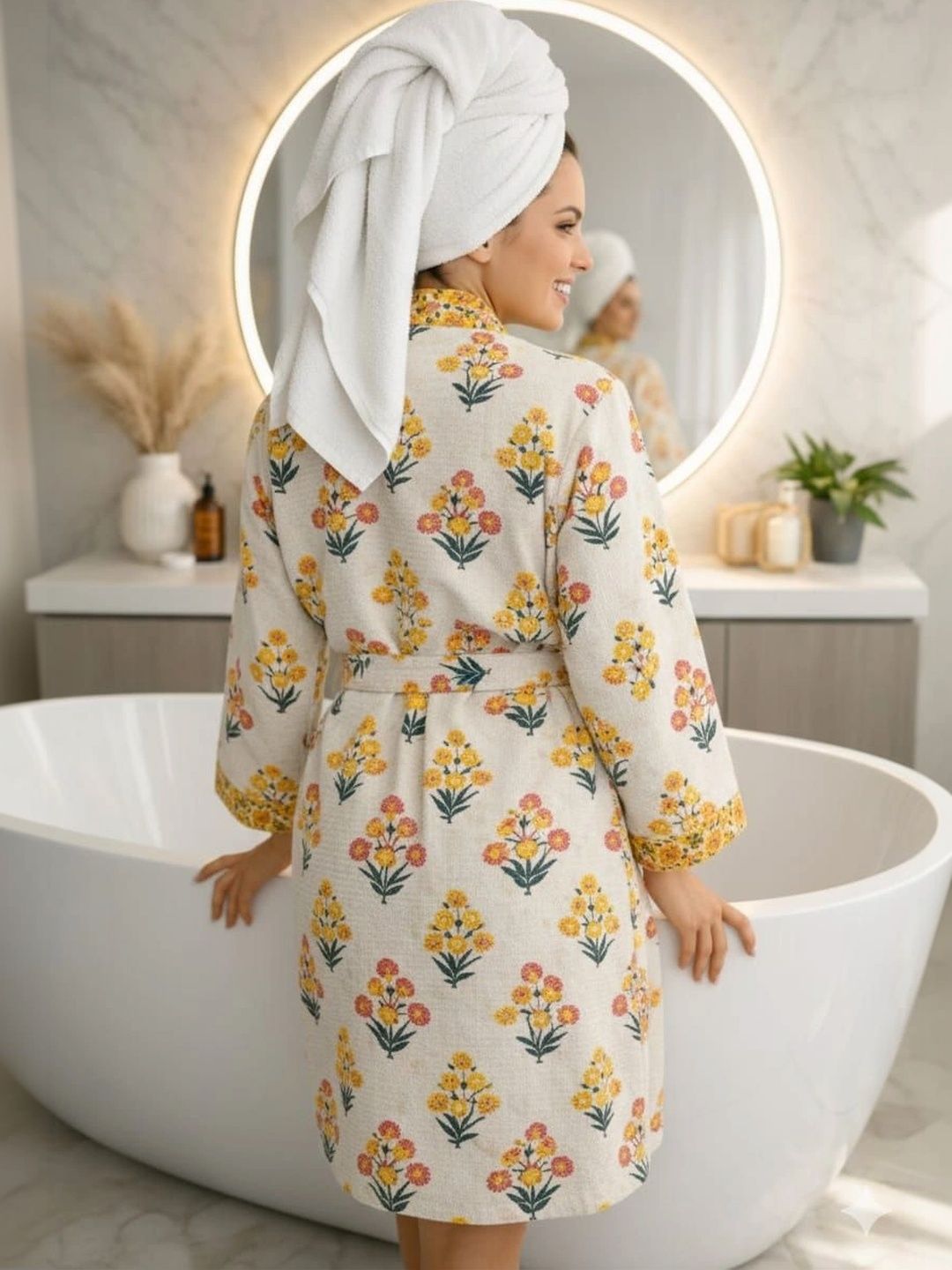 tundwal's Ultra Soft Printed Cotton Bath Robe-picture-33