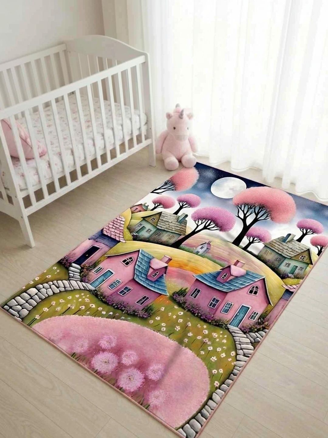 MAA HOME CONCEPT Pink Cartoon Characters Washable Other Carpet-image-8