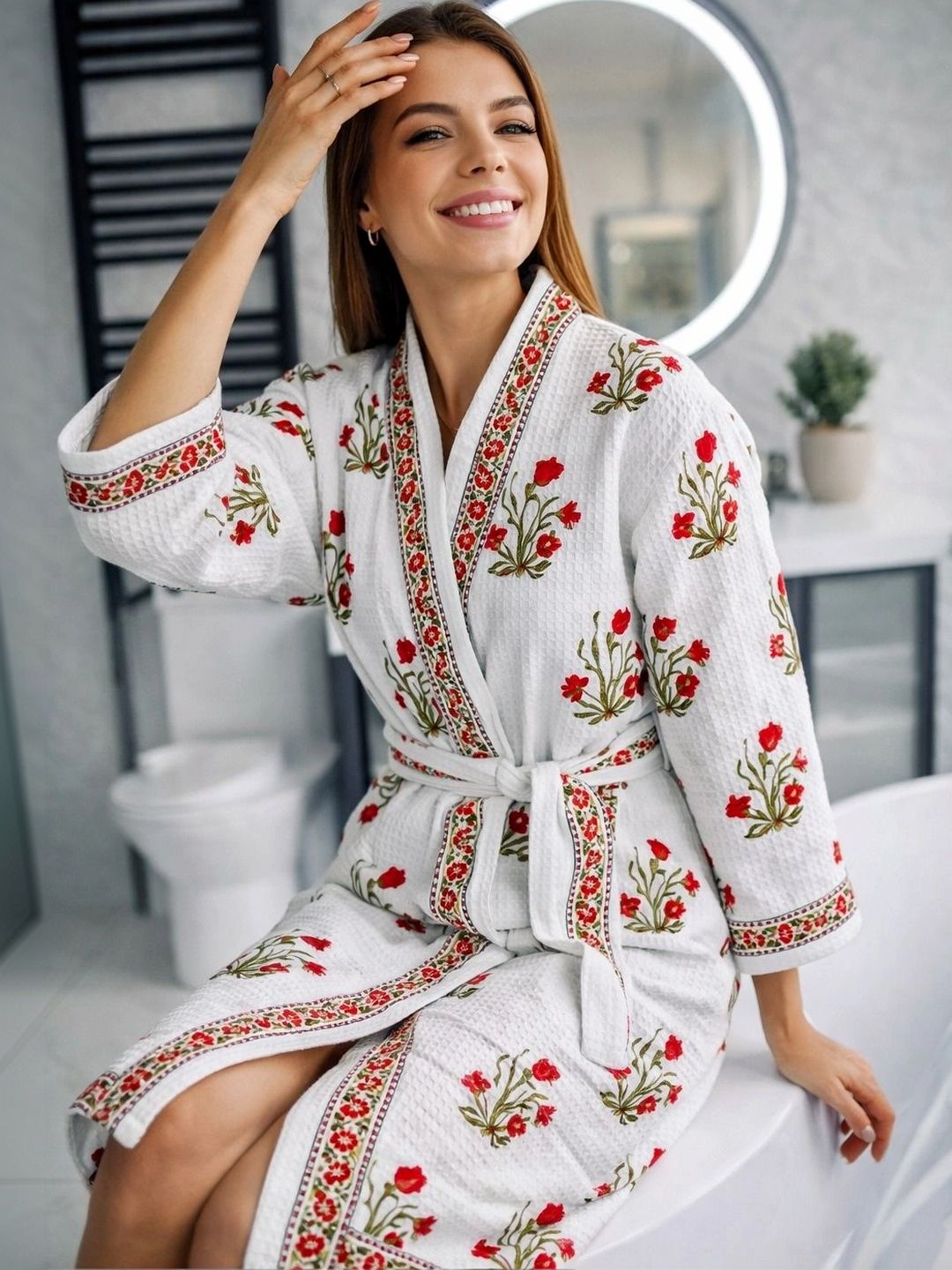 tundwal's Ultra Soft Printed Cotton Bath Robes-image-32