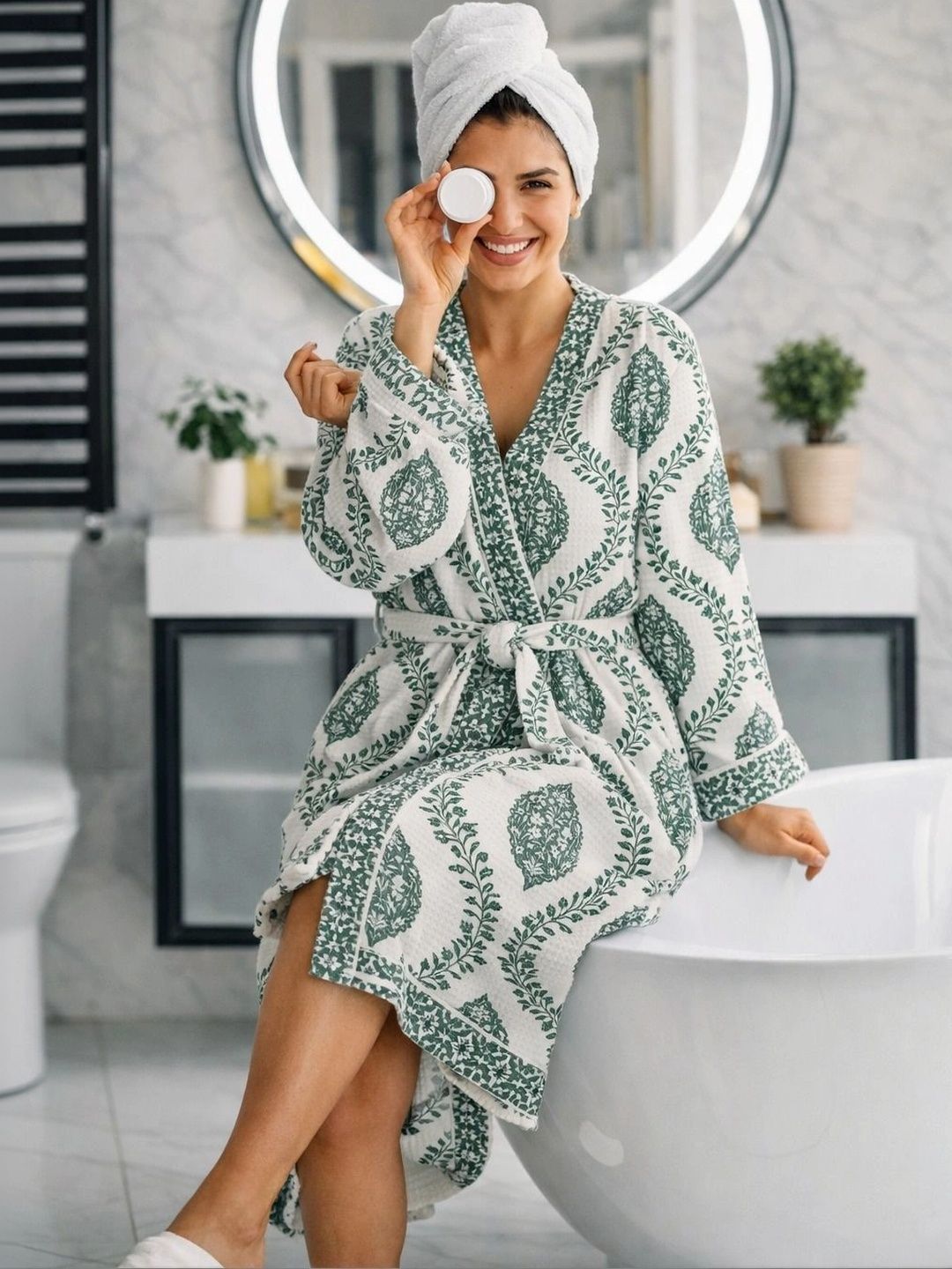 tundwal's Ultra Soft Printed Cotton Bath Robes-image-25