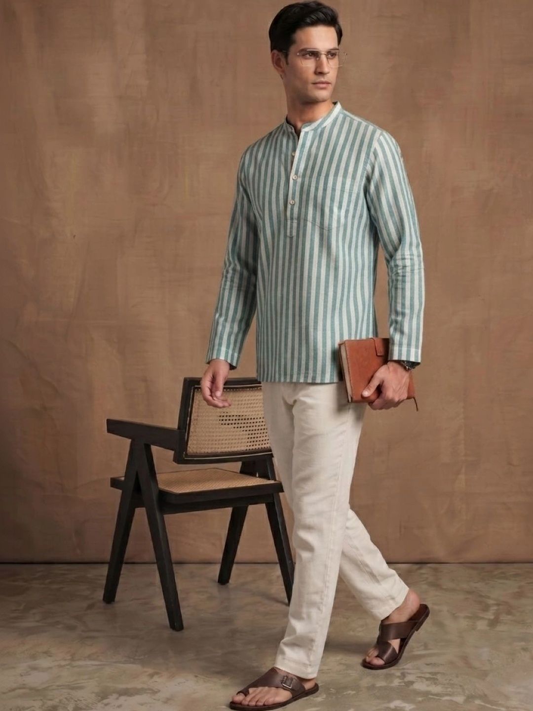 Navibhu Men Striped Kurta-picture-12