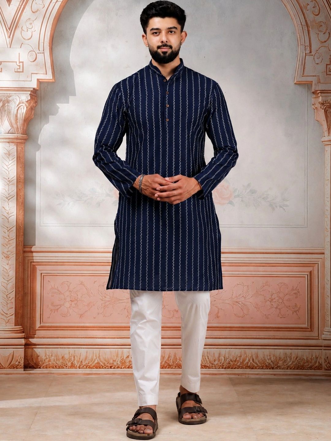 Koshin Men Ethnic Motifs Printed Kurta-picture-47