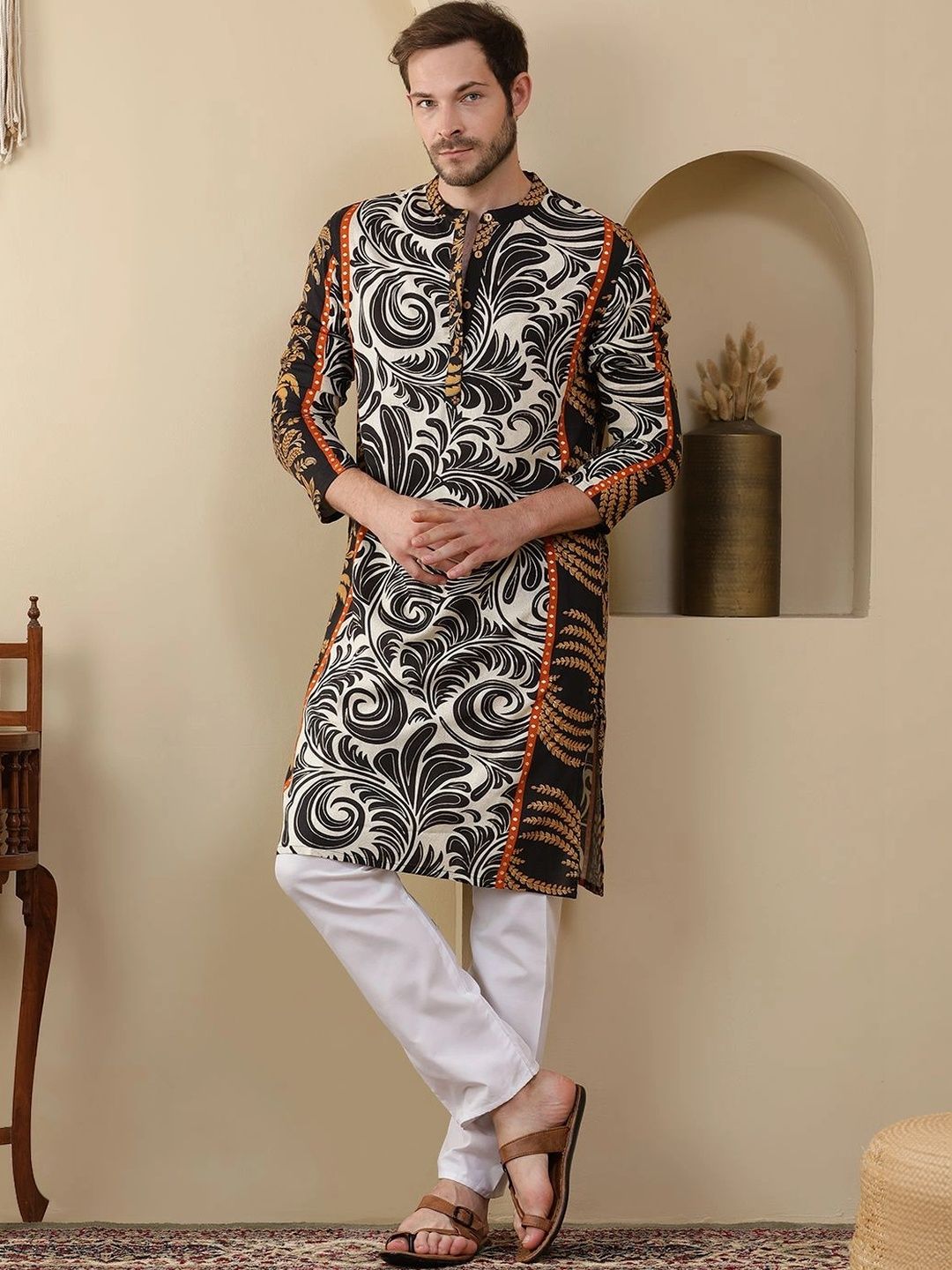 Anouk Men Printed Kurta-picture-34
