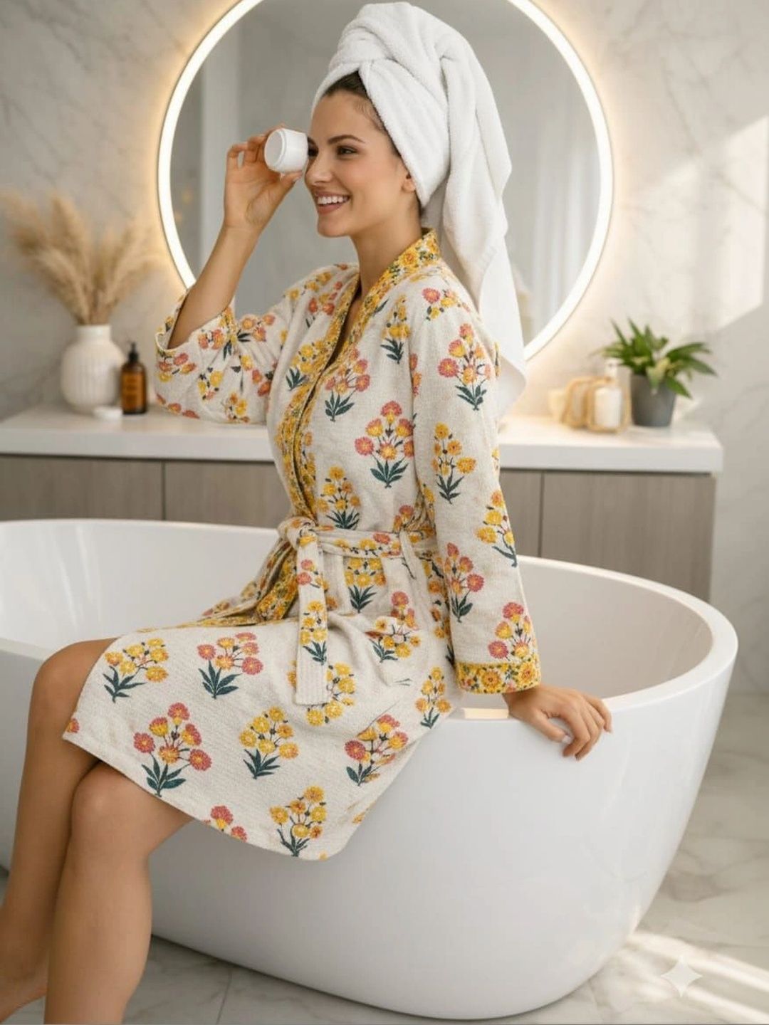 tundwal's Ultra Soft Printed Cotton Bath Robes-image-23