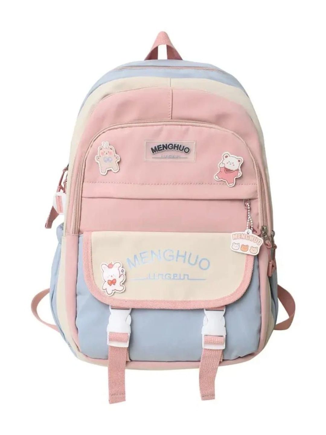 WALSON Women Colourblocked Applique Backpack-image-29