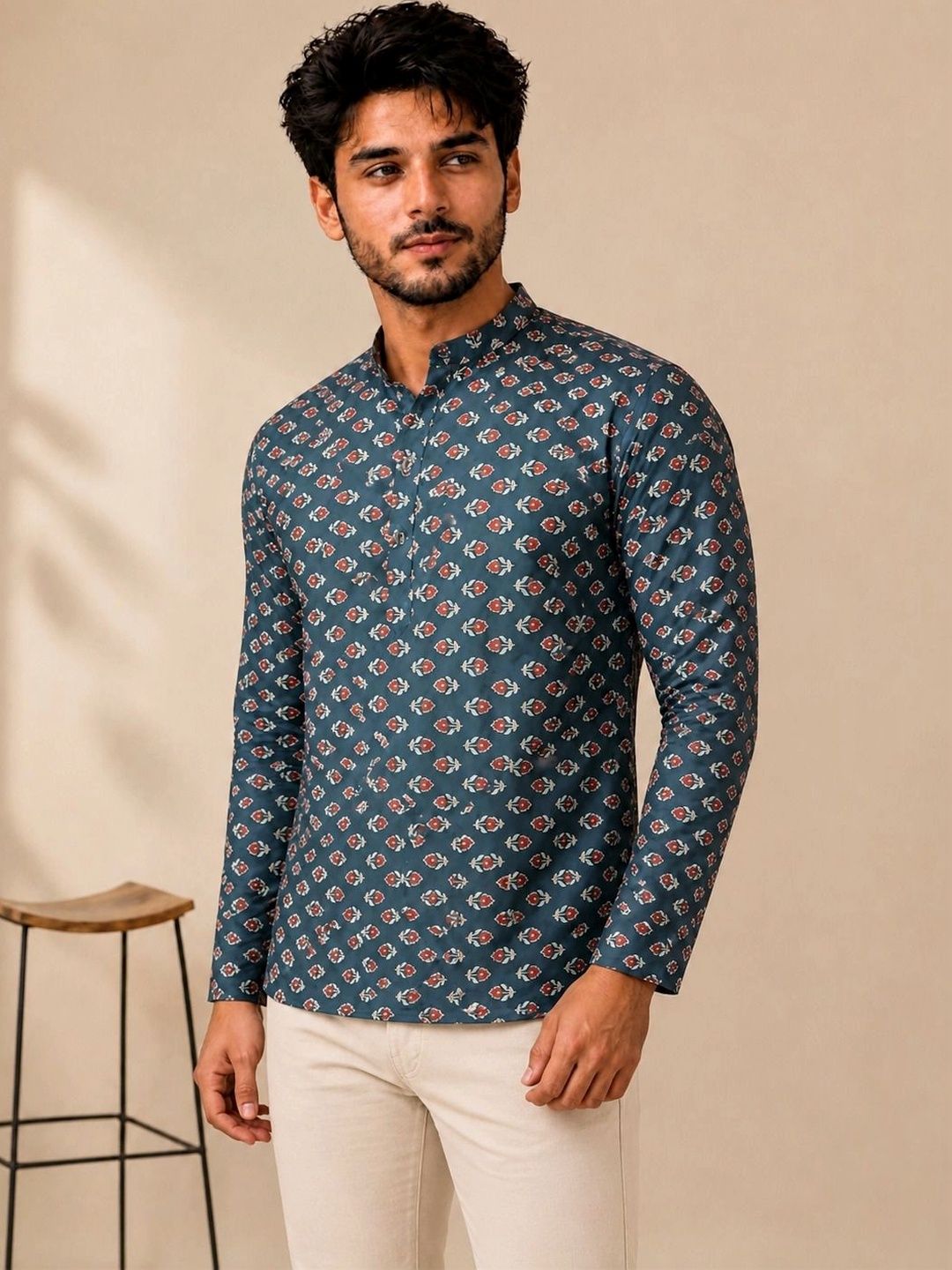 SZN Men Ethnic Motifs Printed Kurta-picture-44
