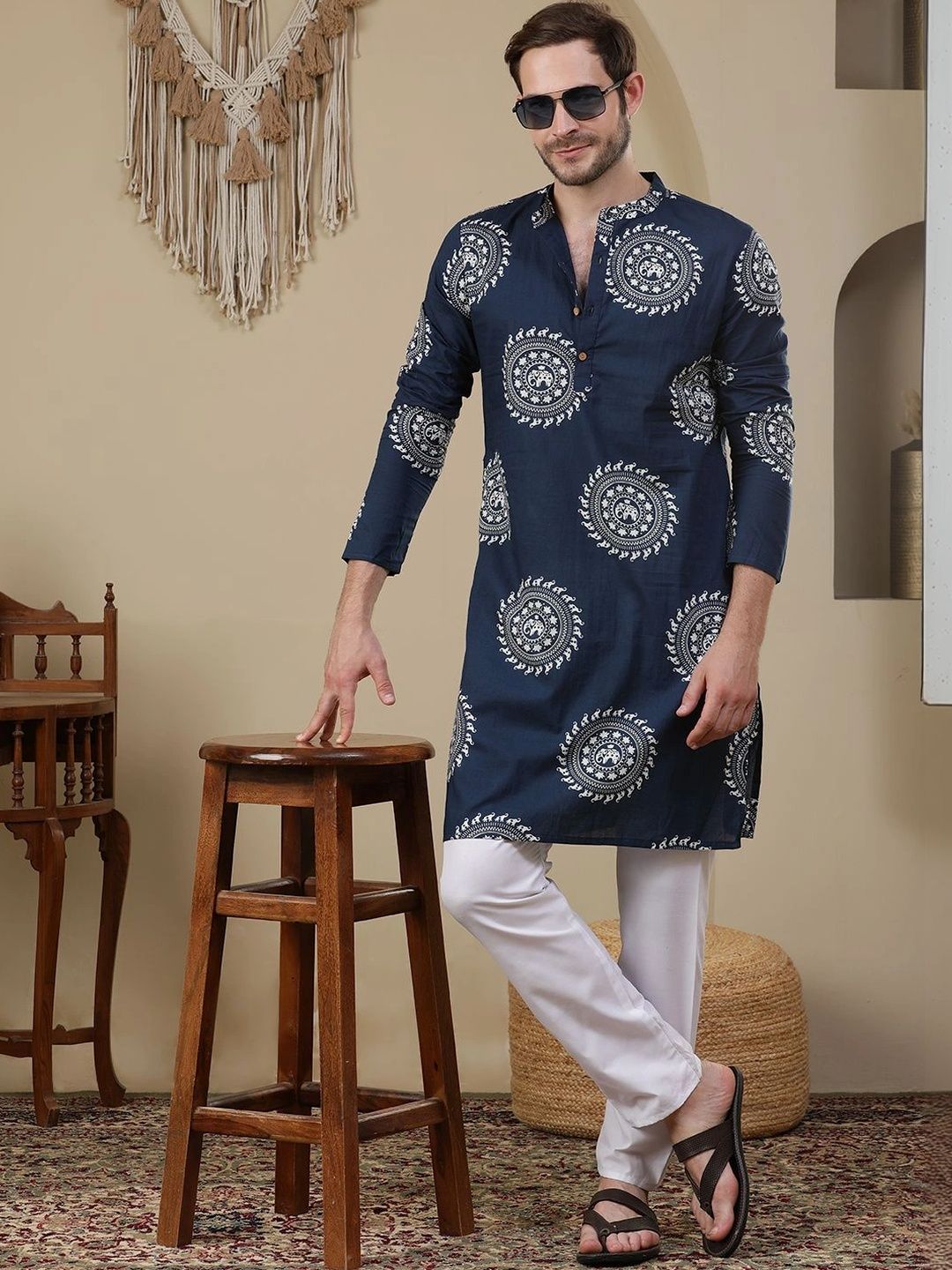 Anouk Men Ethnic Motifs Printed Kurta-picture-16