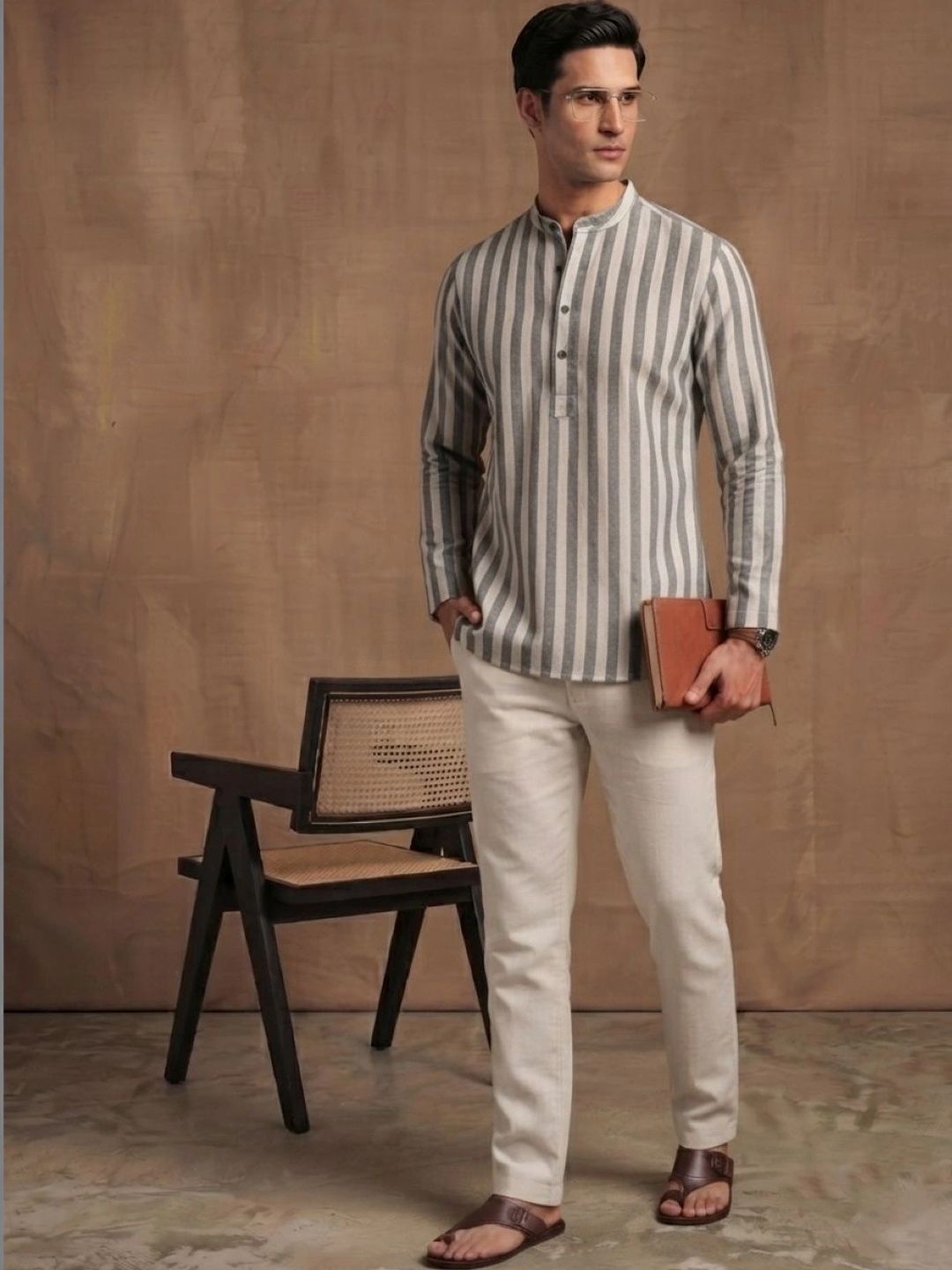 Navibhu Men Striped Kurta-picture-58