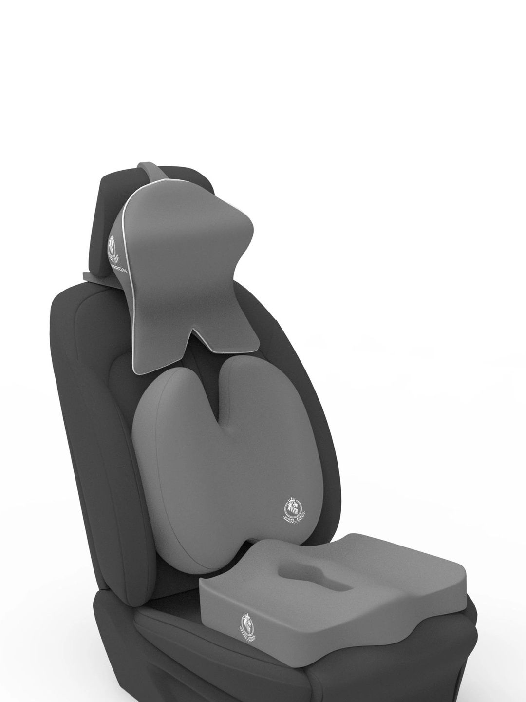 MRRON Grey Memory Foam Car Seat Cushion-picture-22