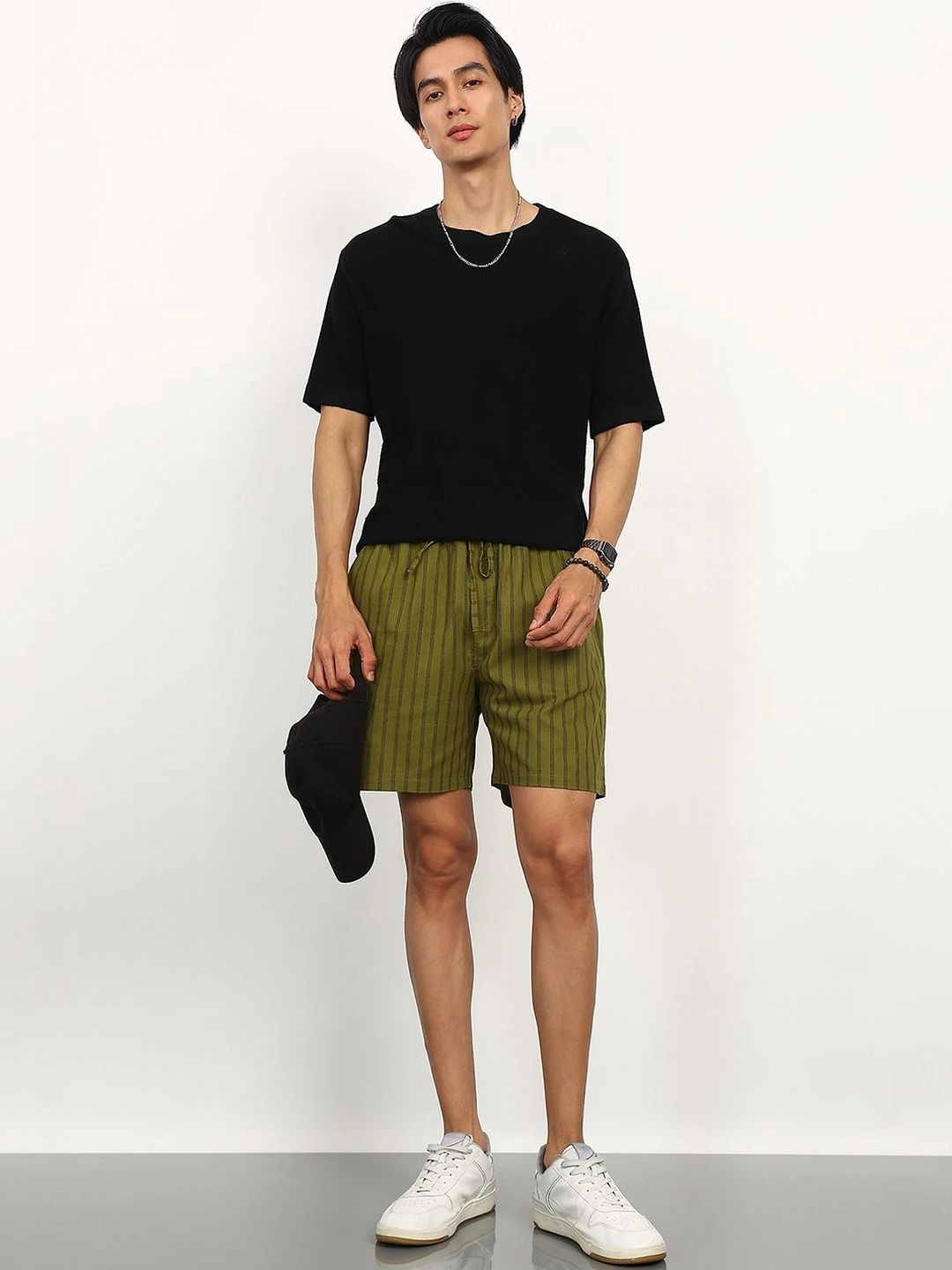 FABMADE Men Striped Technology Shorts-picture-37