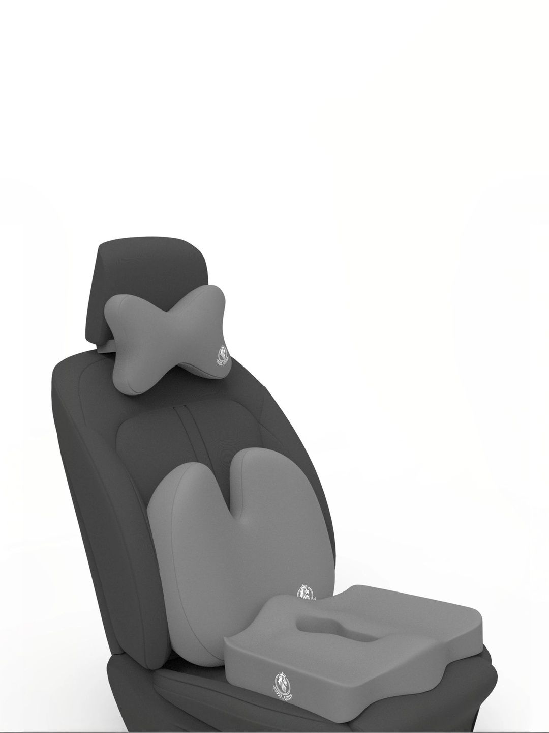 MRRON Grey Memory Foam Car Seat Cushion-picture-26