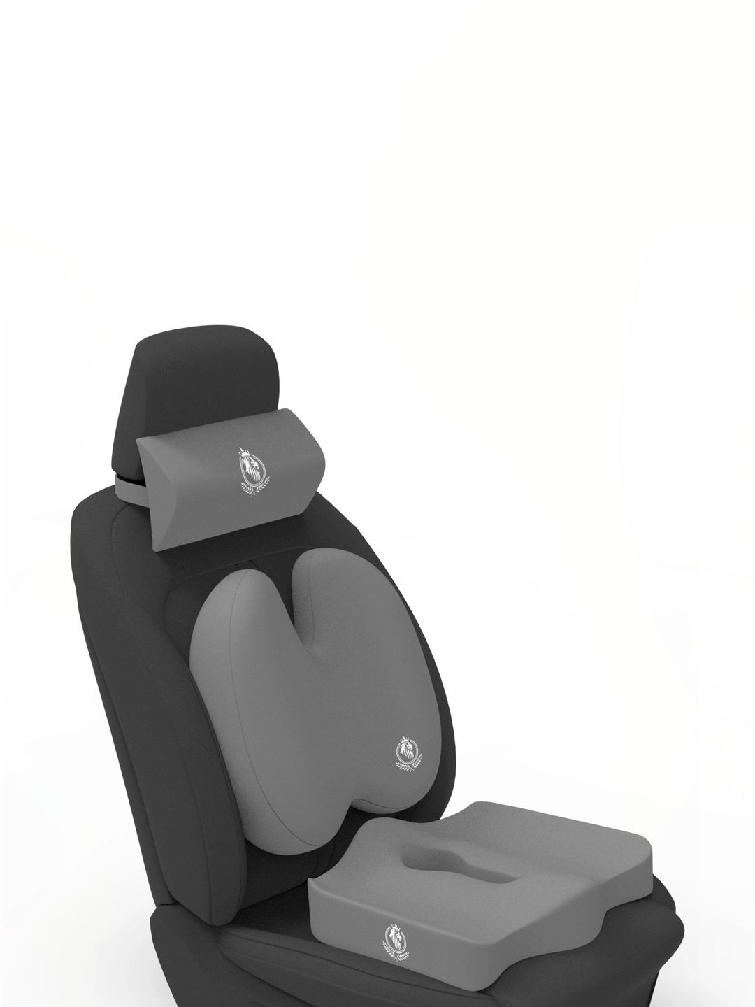 MRRON Grey Memory Foam Car Seat Cushion-picture-13