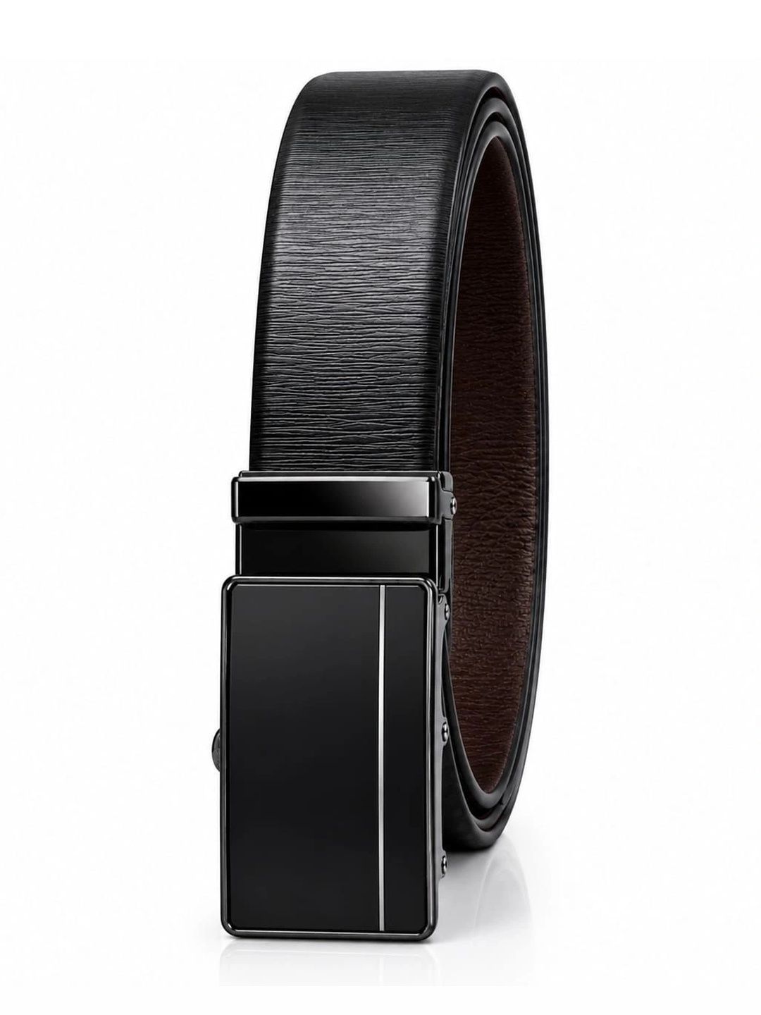 FALVIAN Men Textured Leather Reversible Formal Belt-picture-27