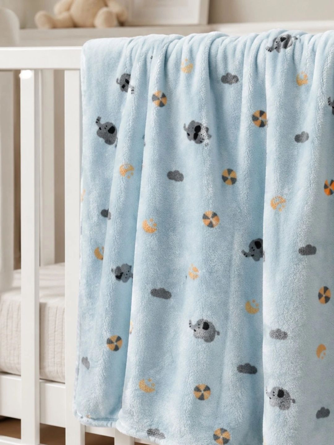 Florida Dustblue All season AC 300 GSM Baby Blanket-picture-15