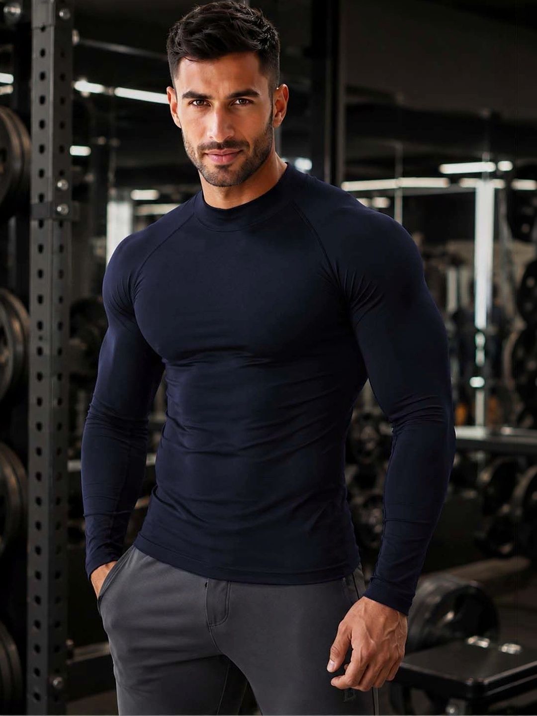 FBAR Men High Neck Anti Odour Compression T-shirt-picture-15