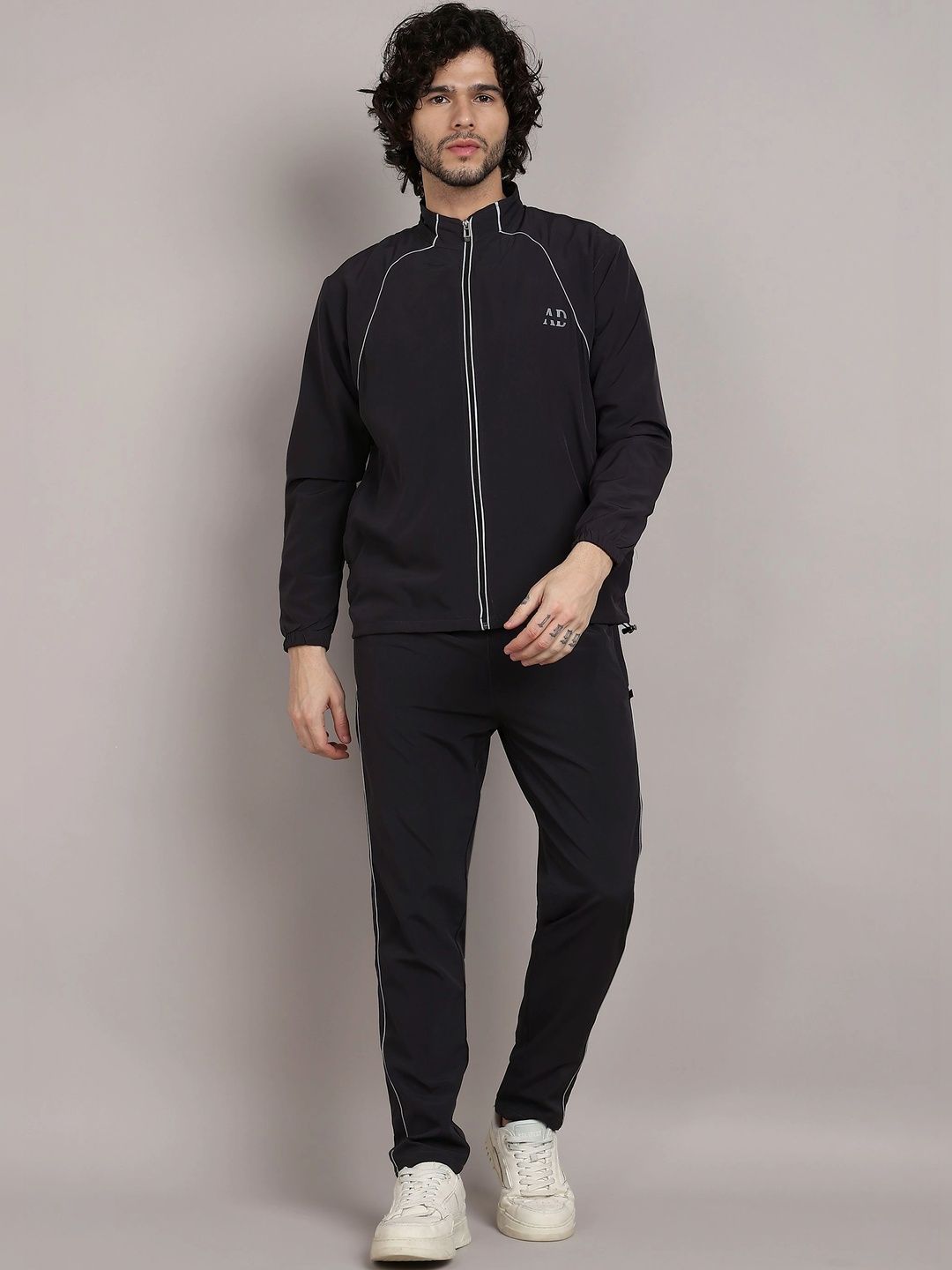 ASHI DESIGNS Brand Logo Printed Mock Collar Tracksuits-picture-25