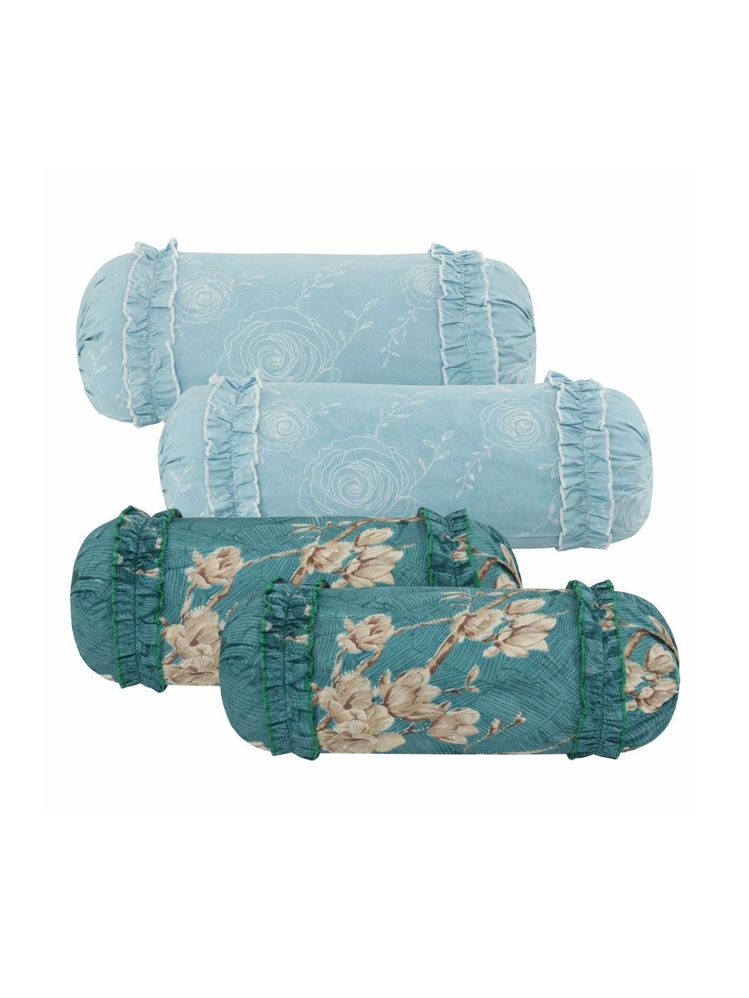 Luxmi Cotton Fabrics Printed Cotton 4-Pcs Bolster Covers-image-25