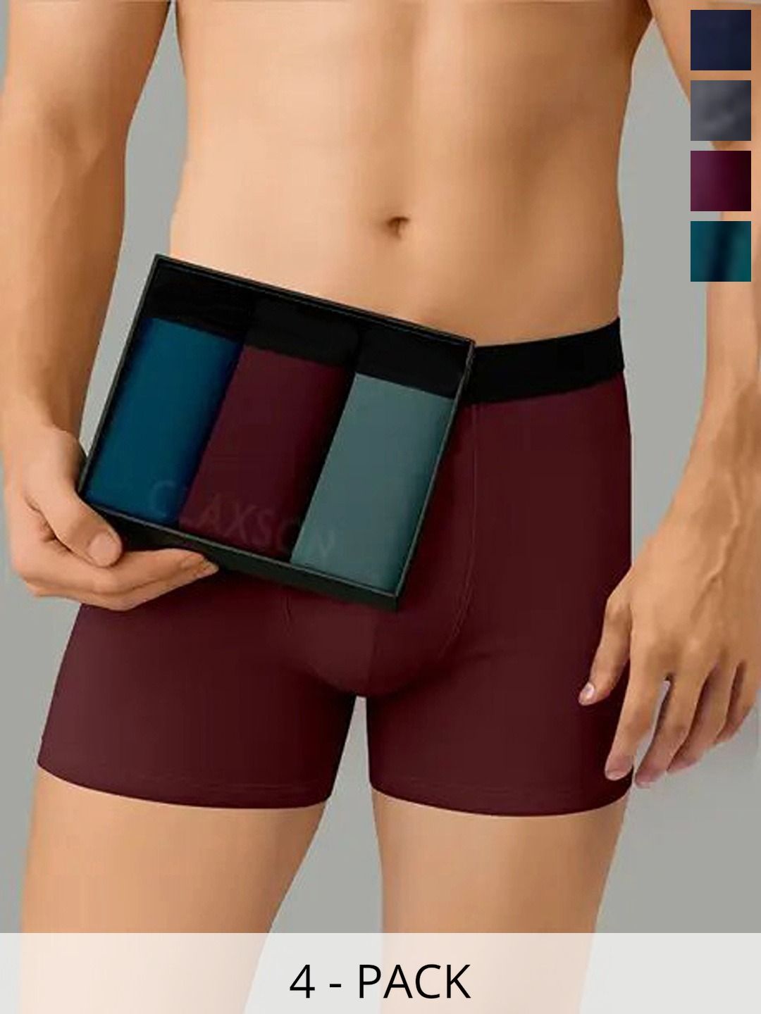 CAVENDERS Men Pack of 4 Boxer-Style Briefs-picture-29