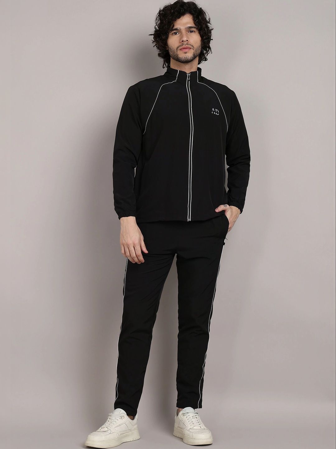 ASHI DESIGNS Brand Logo Printed Mock Collar Tracksuits-picture-16