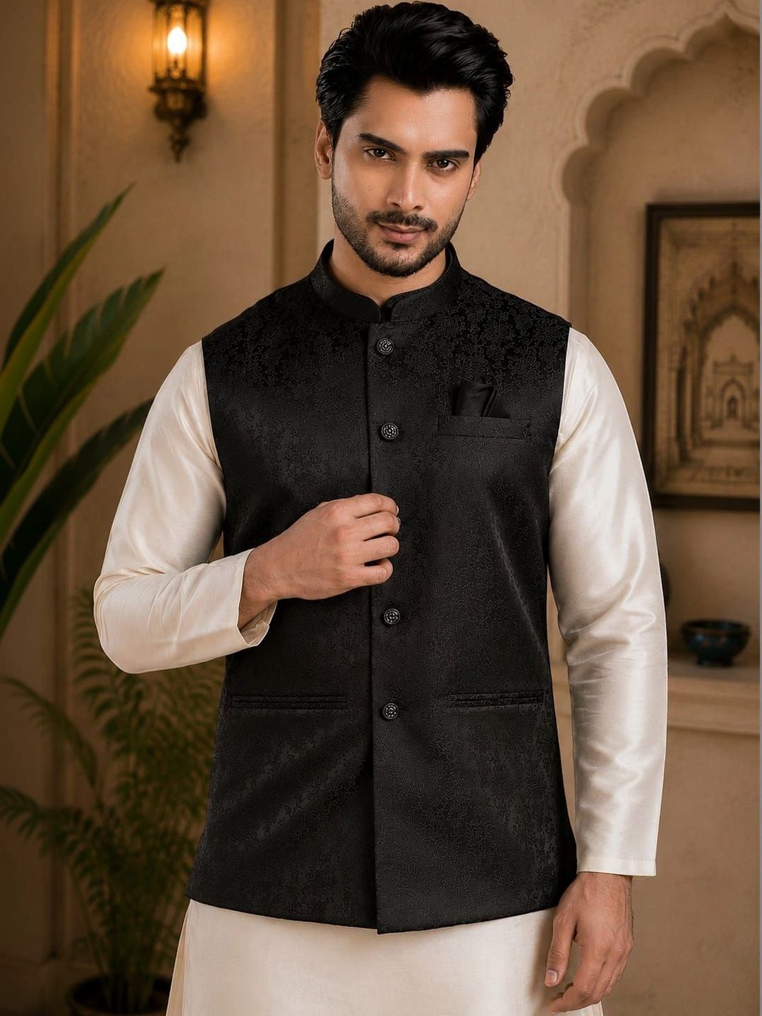 TRENDS OF ETHNIC Mandarin Collar Nehru Jackets-picture-25