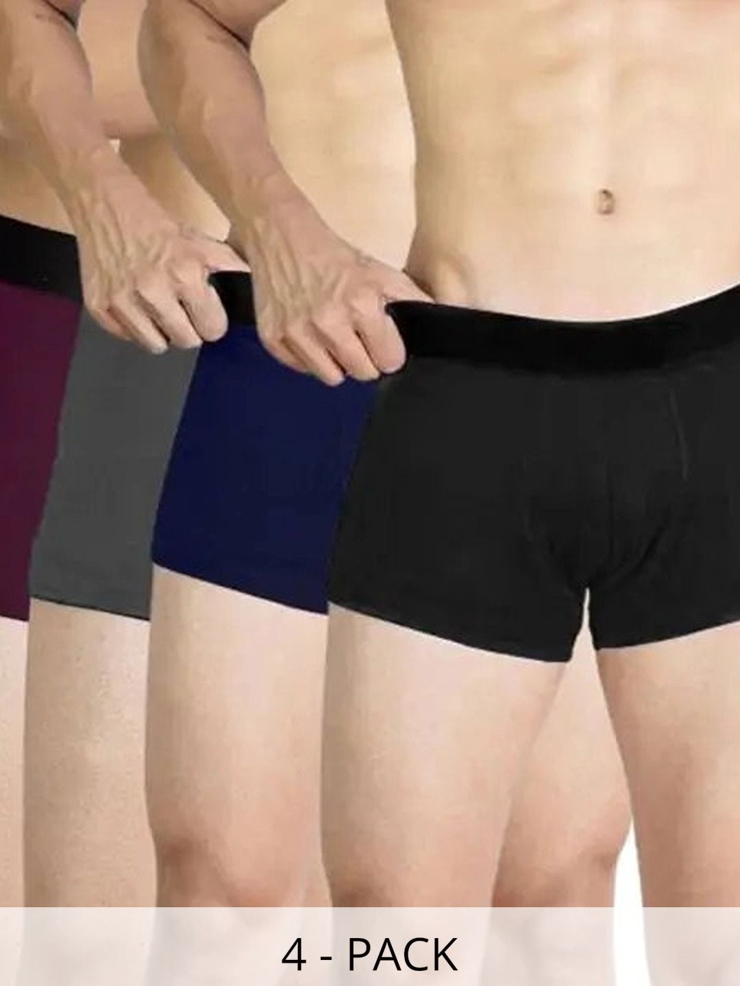 CAVENDERS Men Pack of 4 Boxer-Style Briefs-picture-34
