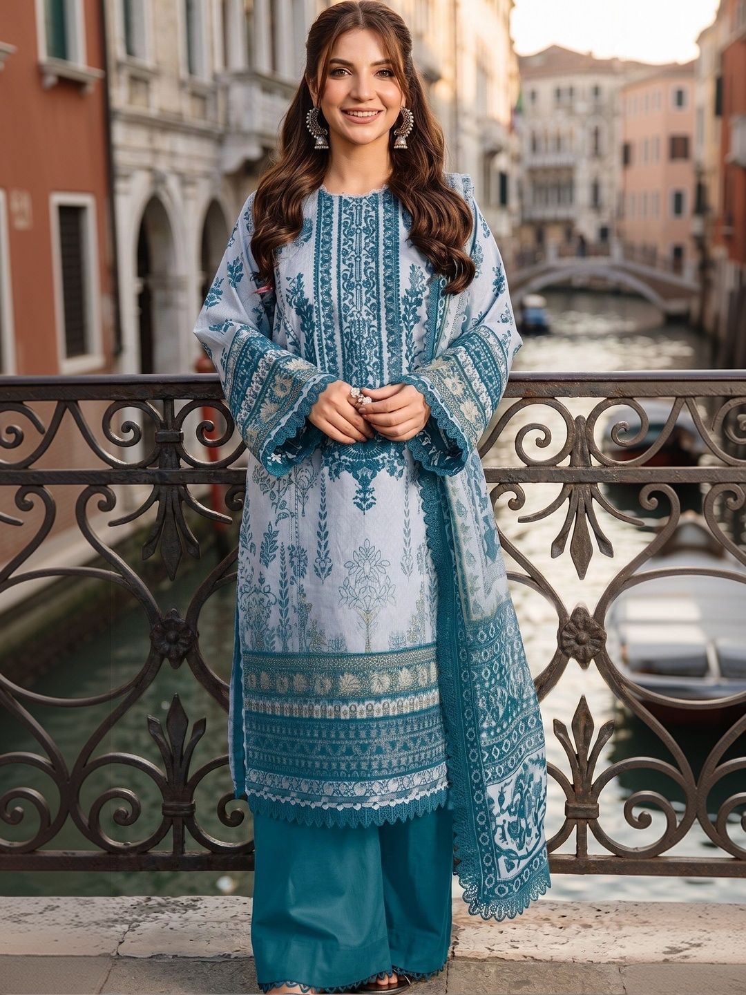 Rosaniya Printed Pure Cotton Unstitched Dress Material-picture-57