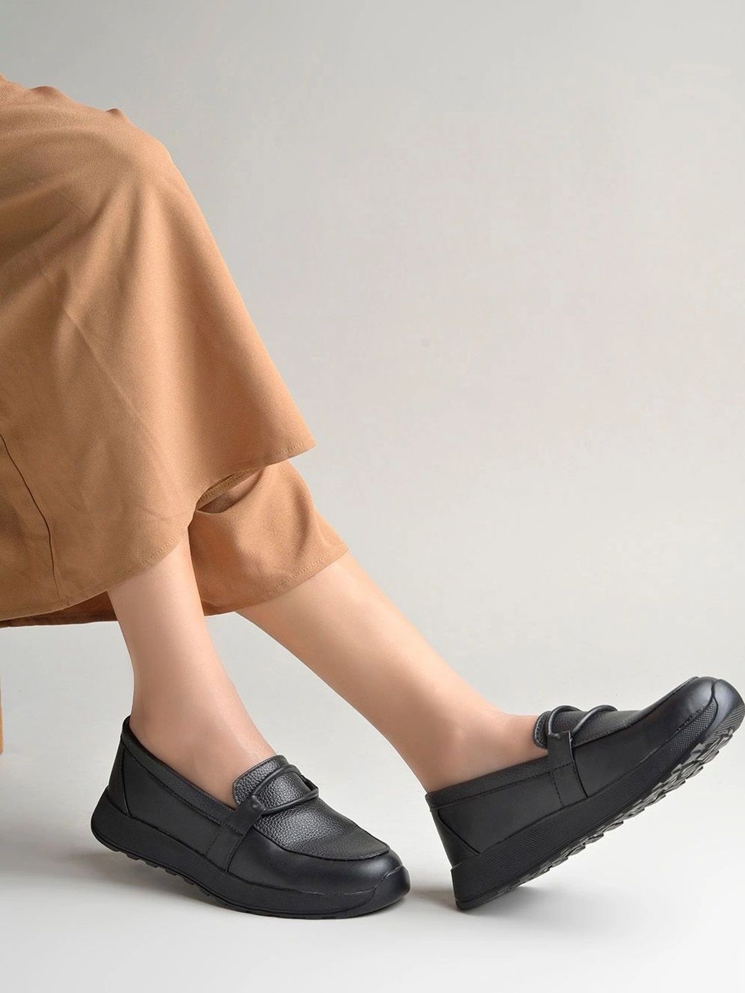 Stylestry Women Textured Loafers-image-41