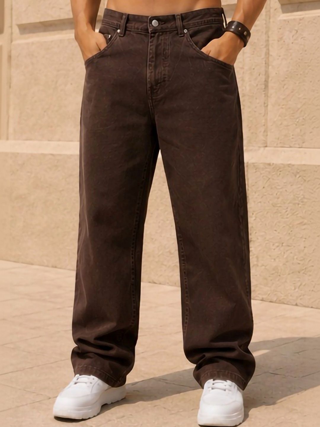 R.Code by The Roadster Life Co. Men Classic Straight Fit Mid-Rise Stretchable Jeans-picture-15