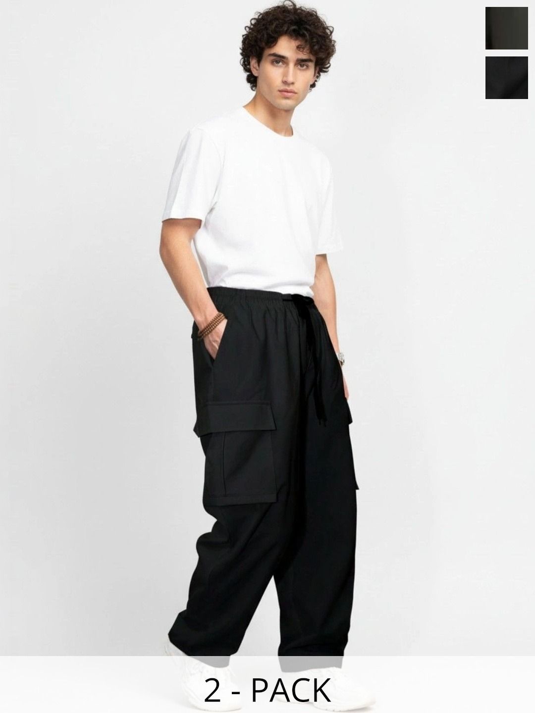 SZN Men Smart High-Rise Cargos Trousers-picture-47