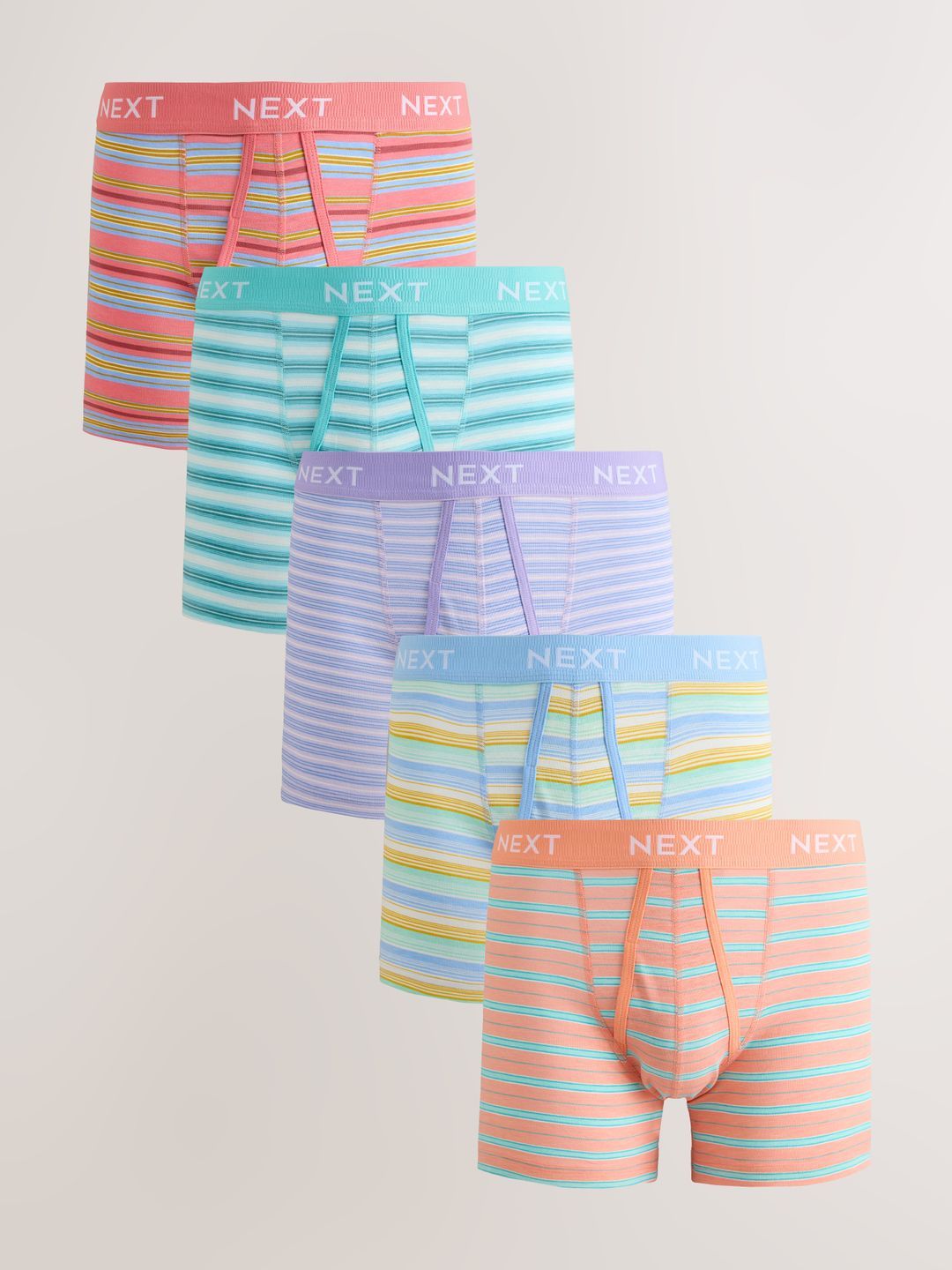 Next Men Pack Of 5 Striped Boxers-picture-50
