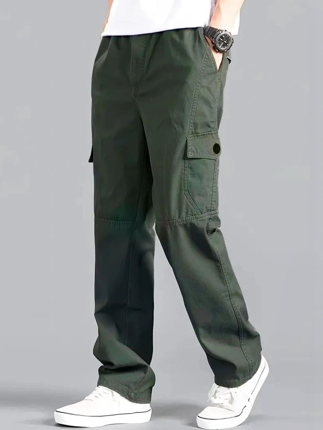 INDIAN POSHAK Men Cargos Trousers-picture-12