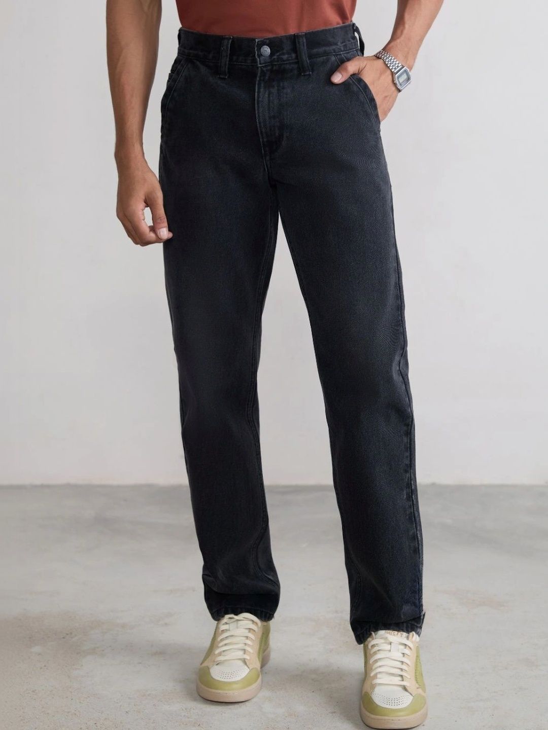 Blue Buddha Men Relaxed Fit Mid-Rise Jeans