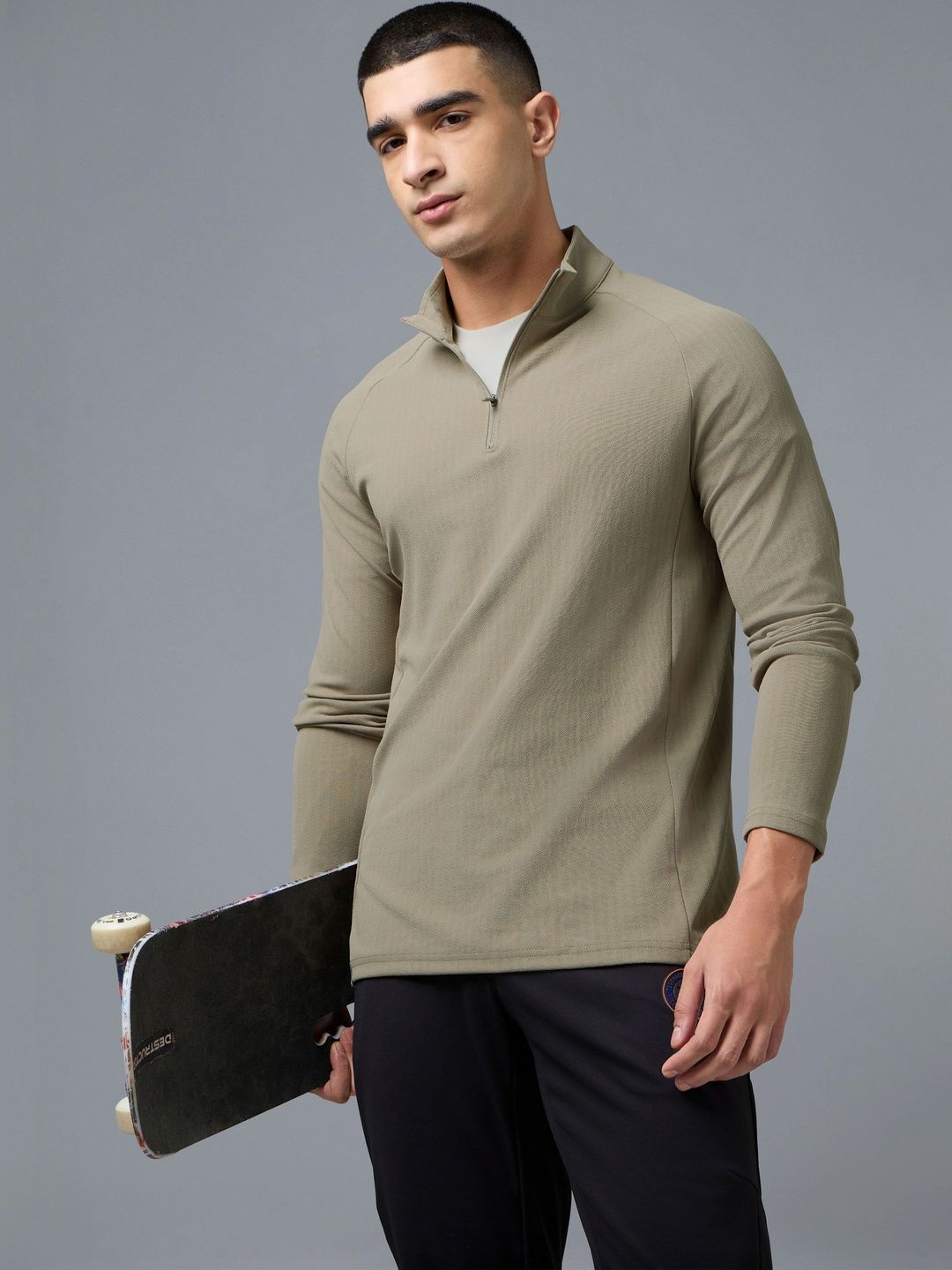 Technosport Men High Neck Slim Fit T-shirt-picture-48
