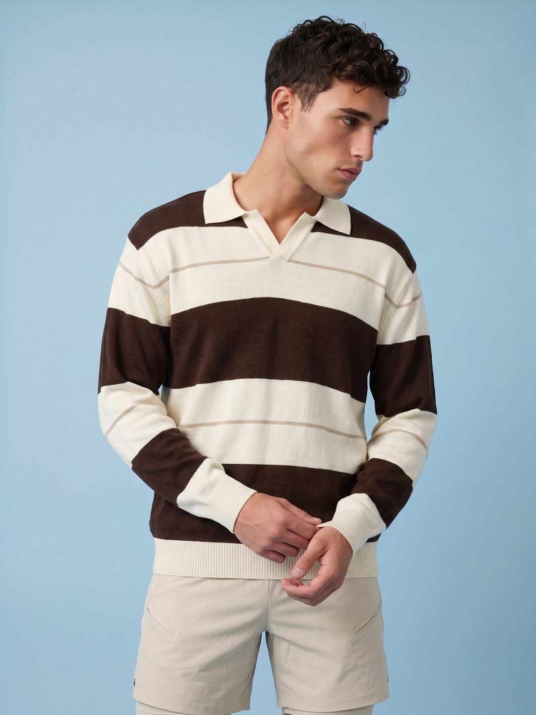SPORT STREET by glitchez Striped Knitted Pullover-picture-17