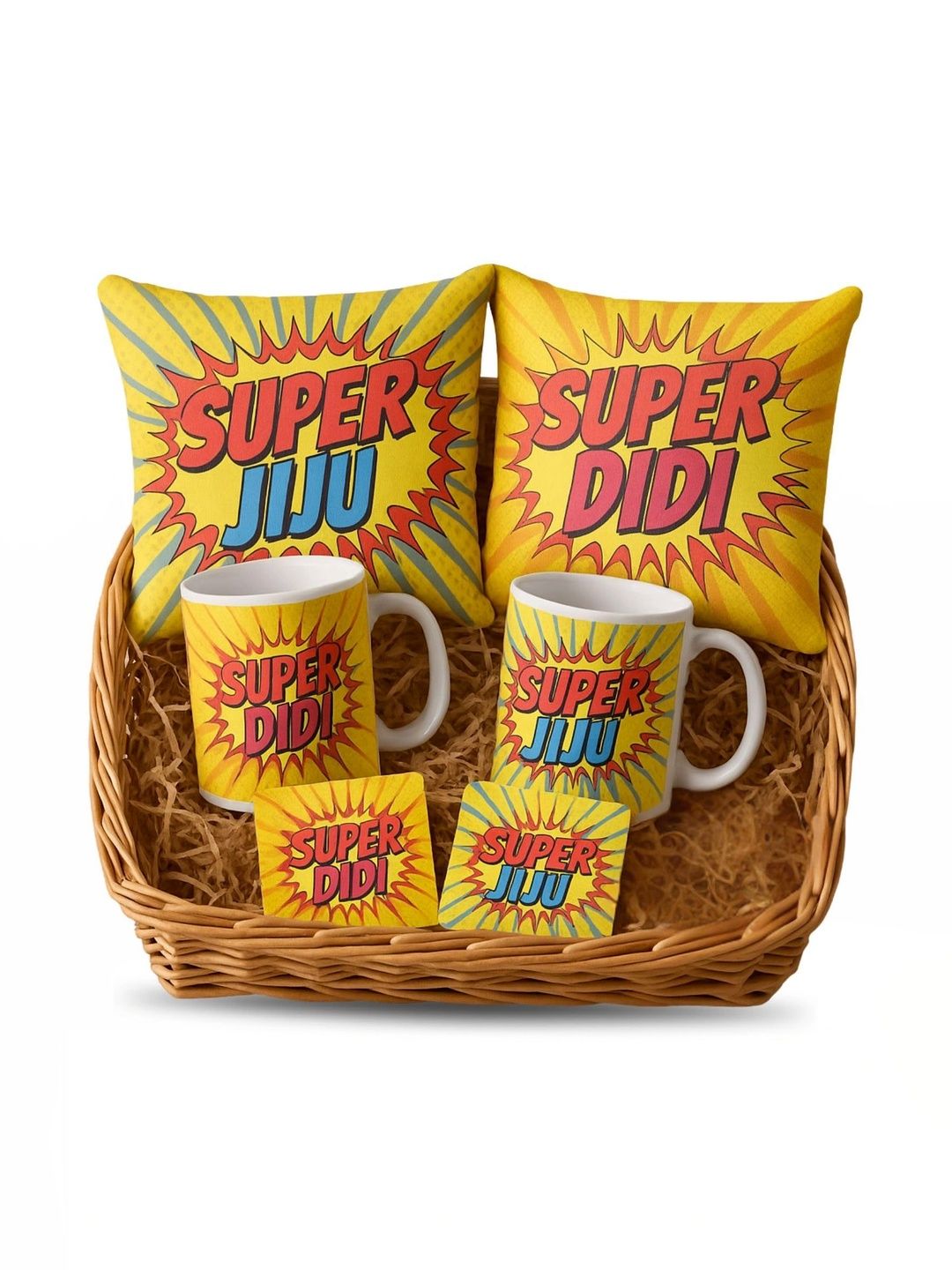 THEYAYACAFE 6-Pieces Yellow Printed Home Gift Sets-image-36