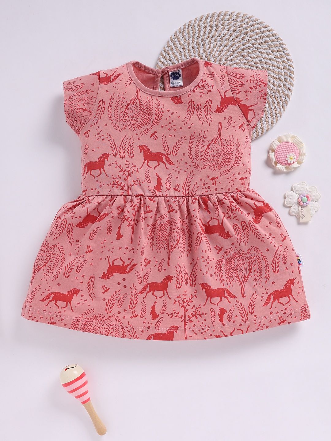 Teddy Girls Print A-Line Dress-picture-17
