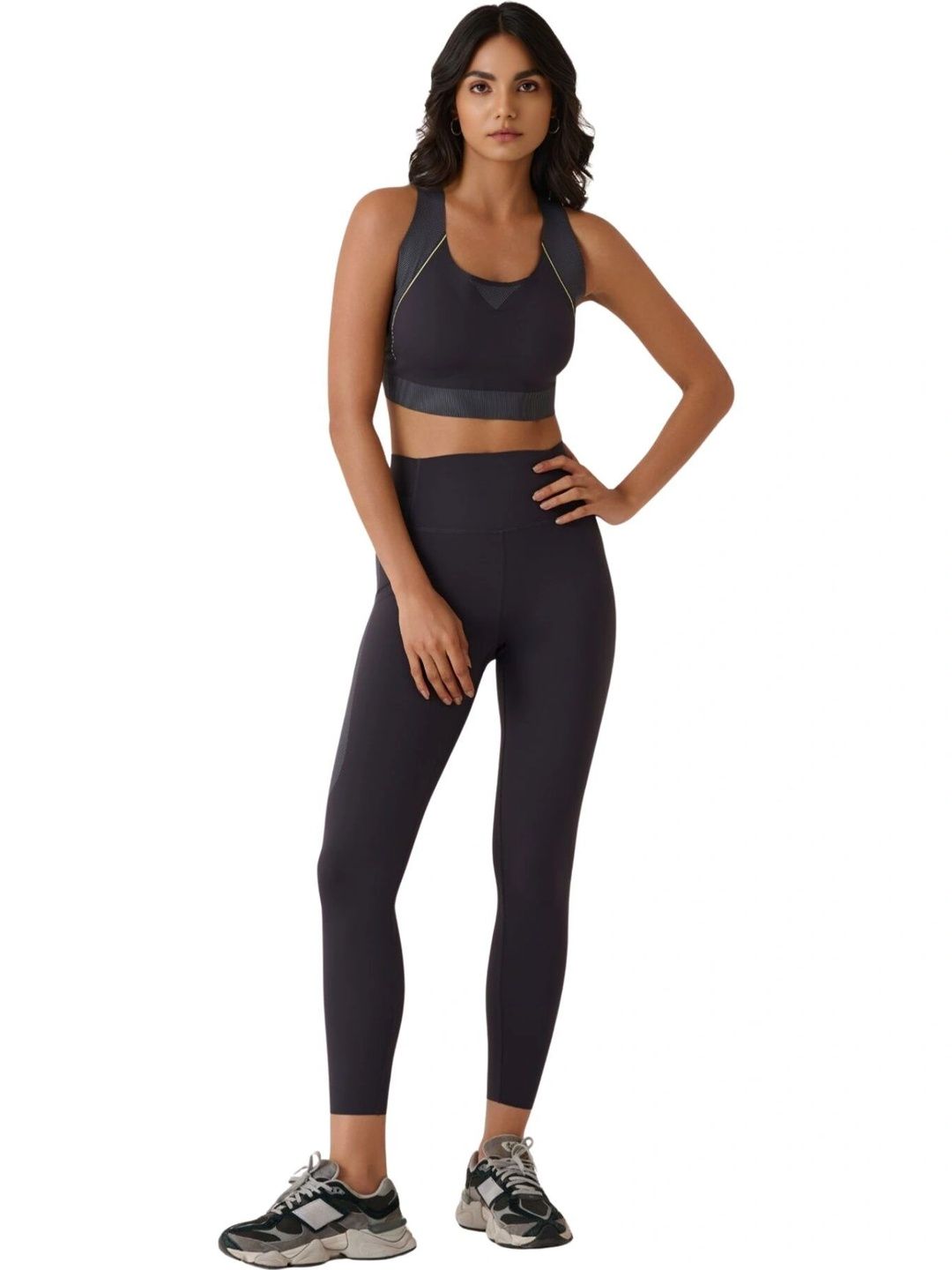 STRCH Slim Fit High Rise Ankle Length Tights-picture-28