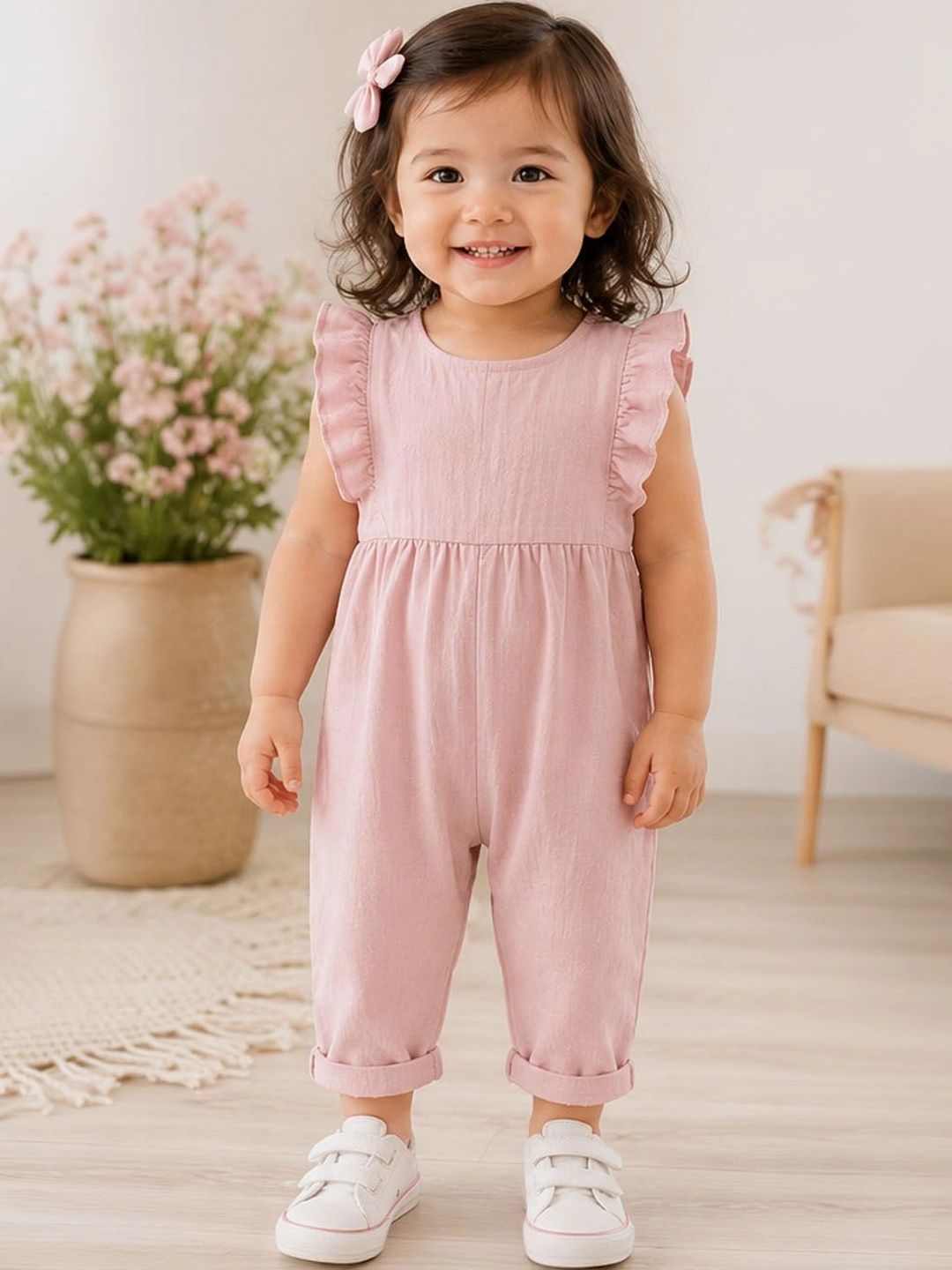 Xsole Girls Basic Jumpsuit with Ruffles-picture-35