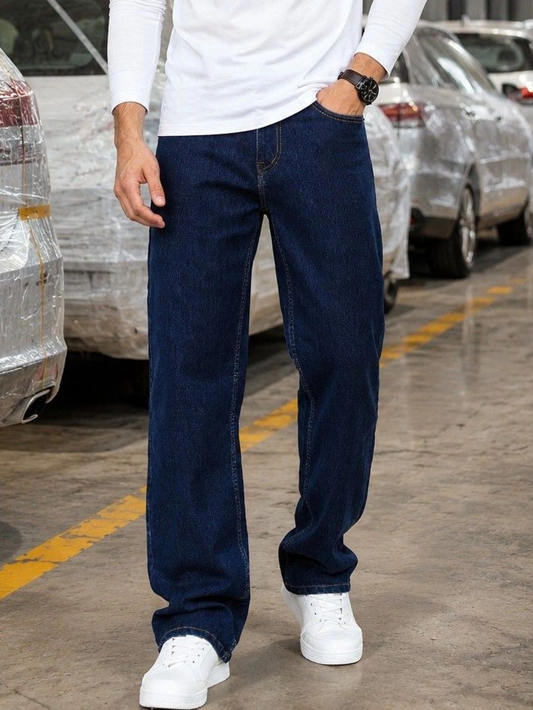 DENIMLOOK Men Relaxed Fit Mid-Rise Stretchable Jeans