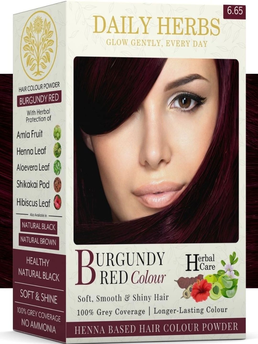 Dailyherbs Henna Based Hair Color Powder - 50 g - Burgundy-image-31