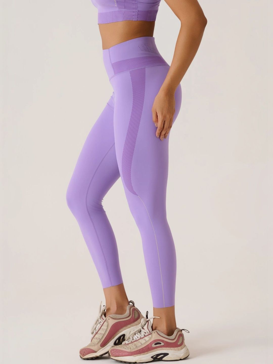 STRCH Slim Fit High Rise Ankle Length Tights-picture-27