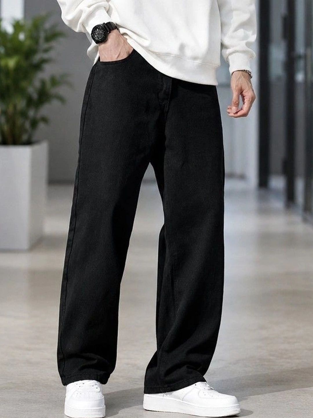 DENIMLOOK Men Relaxed Fit Mid-Rise Stretchable Jeans