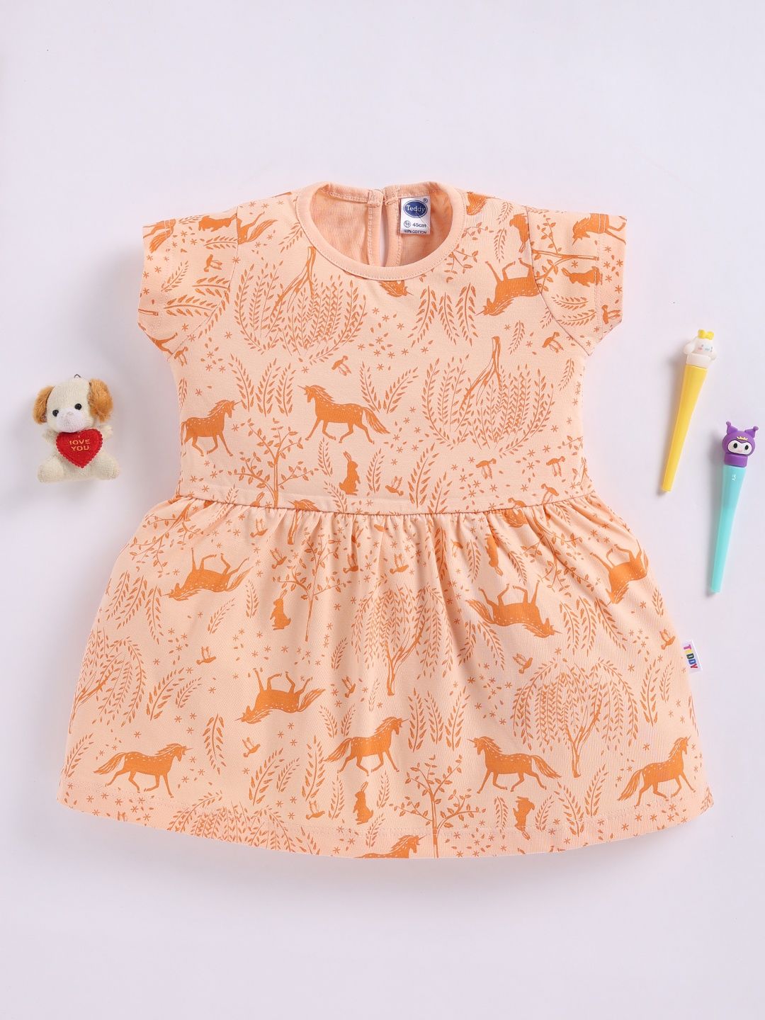 Teddy Girls Print A-Line Dress-picture-19