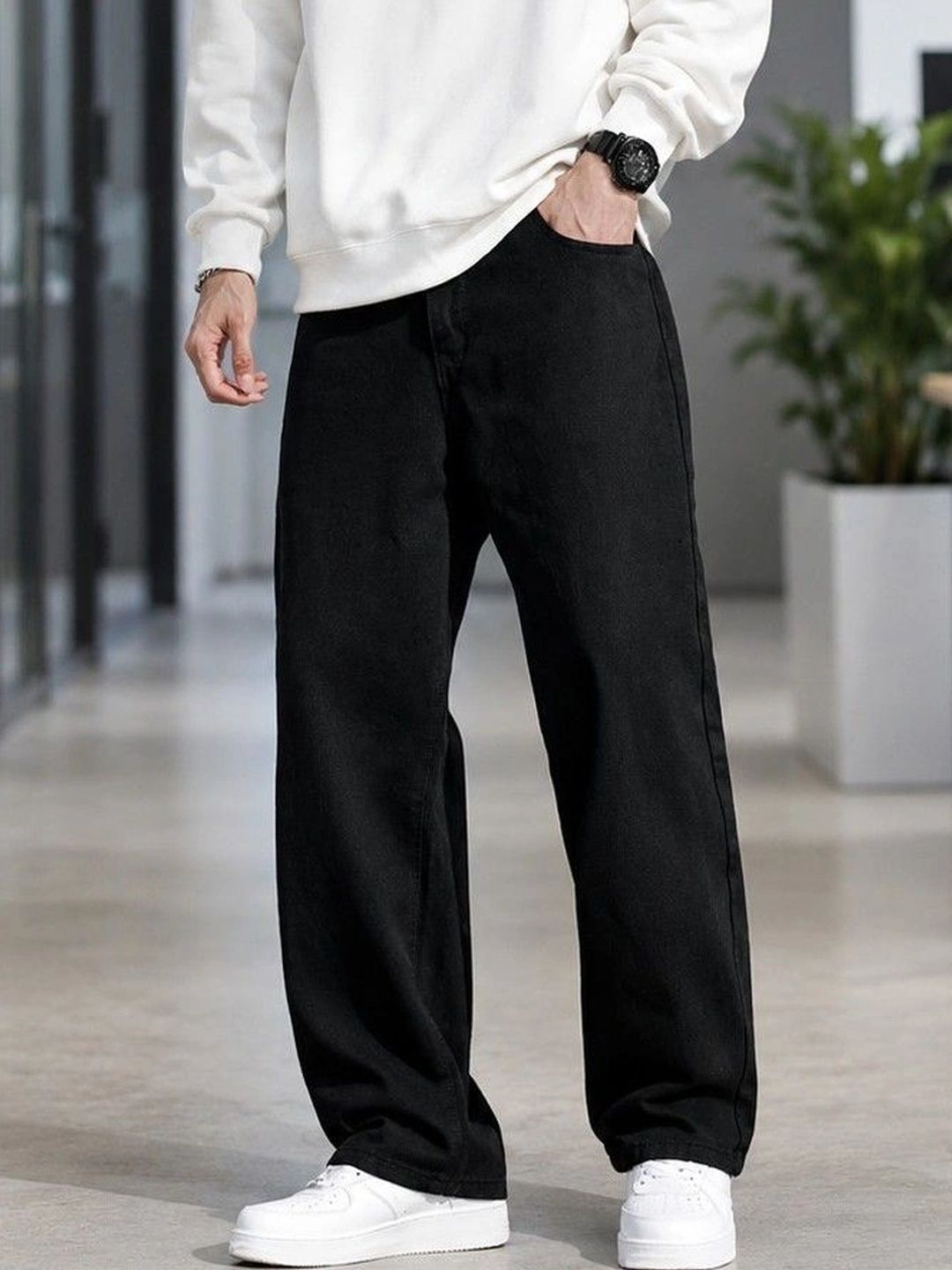 DENIMLOOK Men Relaxed Fit Mid-Rise Stretchable Jeans