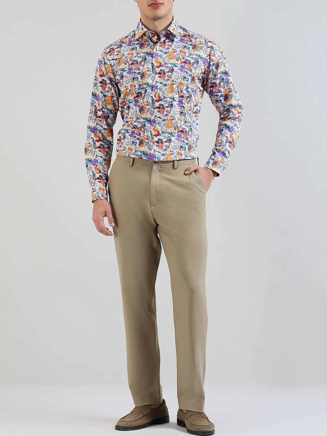 Eton Men Slim Fit Printed Casual Shirt-image-26