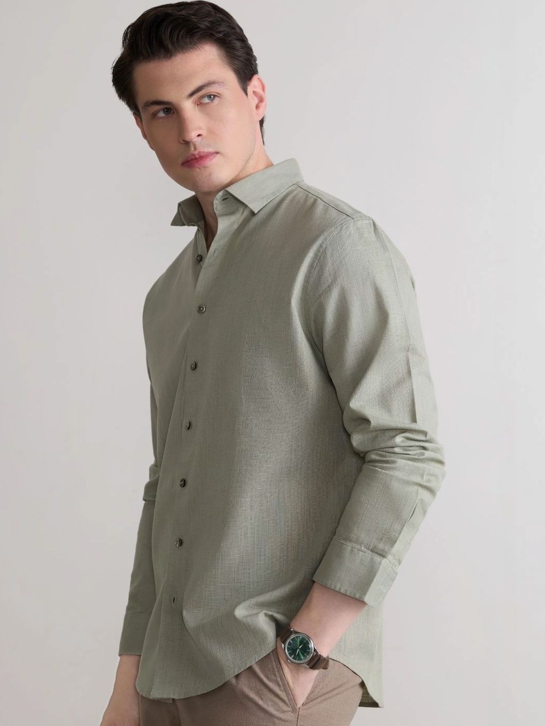 Blue Buddha Men Tailored Fit Casual Shirt-picture-11